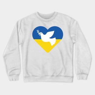 Ukraine peace dove Crewneck Sweatshirt